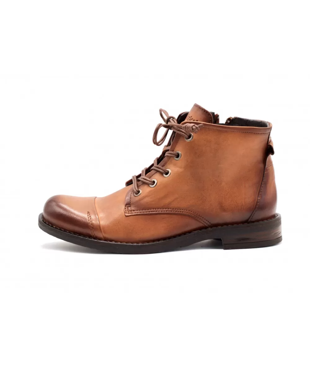 Women coco & abricot Ankle Boots-Coconut & Apricot Pebrac