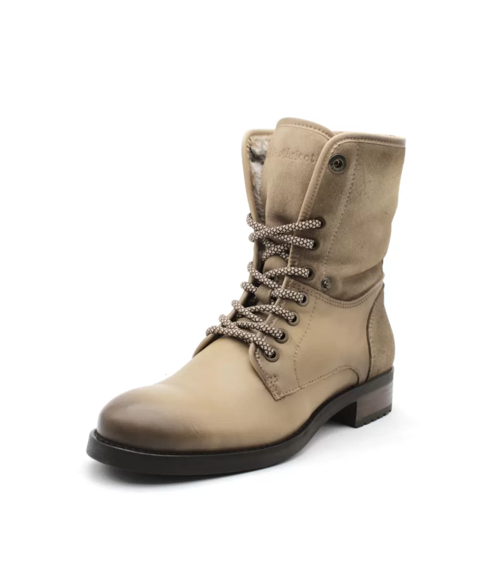 Women coco & abricot Ankle Boots-Coconut & Apricot Pencran V2245A