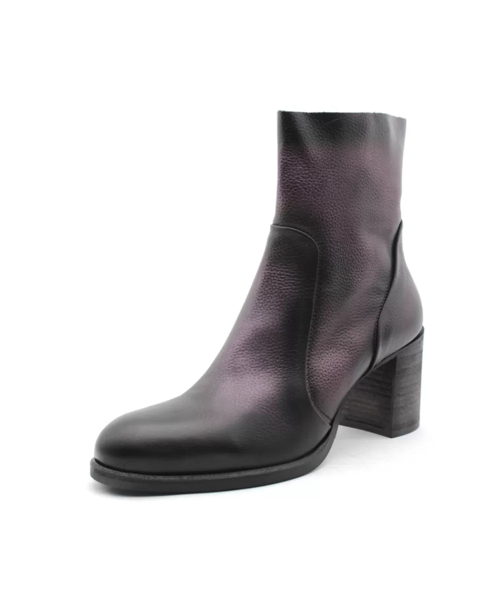 Women metal jeans Ankle Boots- Acon