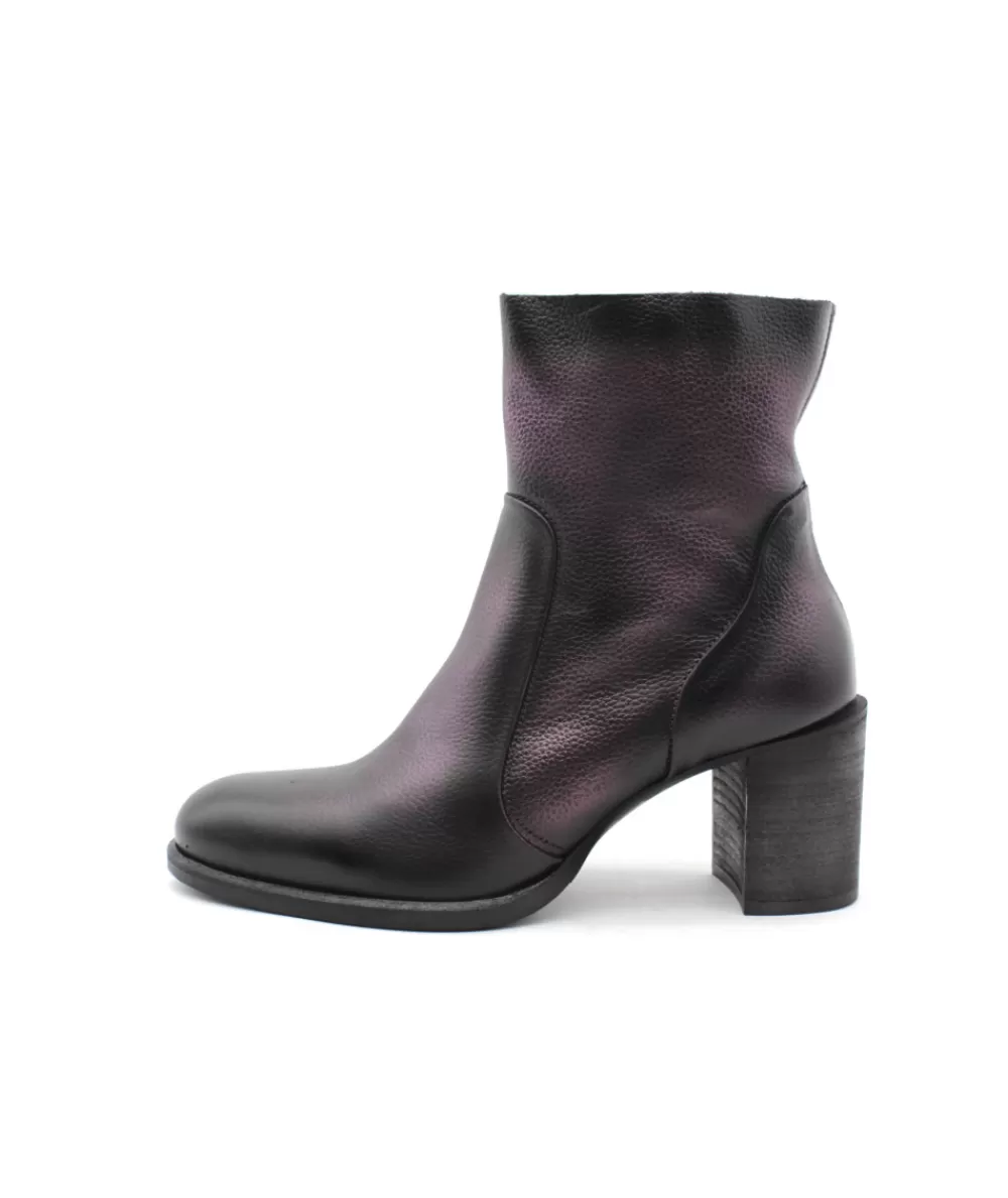 Women metal jeans Ankle Boots- Acon