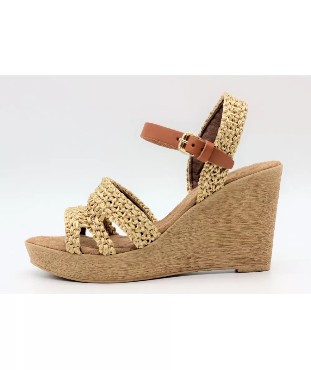 Women reqins Sandals And Sandals- Kalindra Macrame Beige