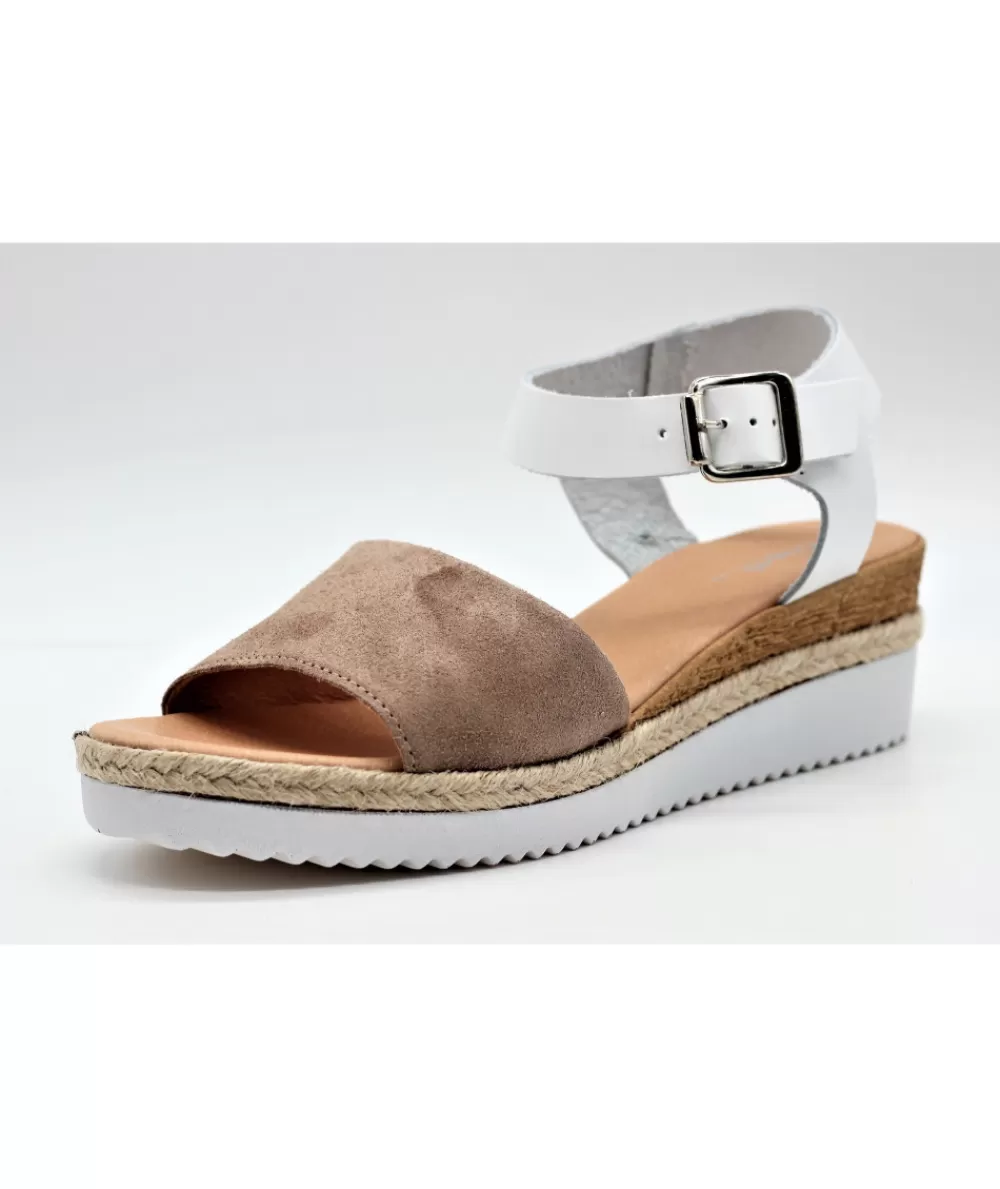 Women reqins Sandals And Sandals- Noumea White/Nude
