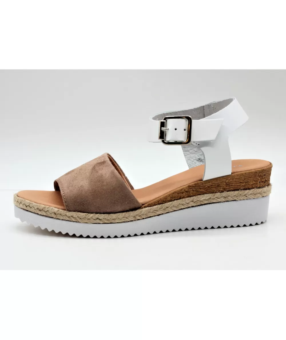 Women reqins Sandals And Sandals- Noumea White/Nude