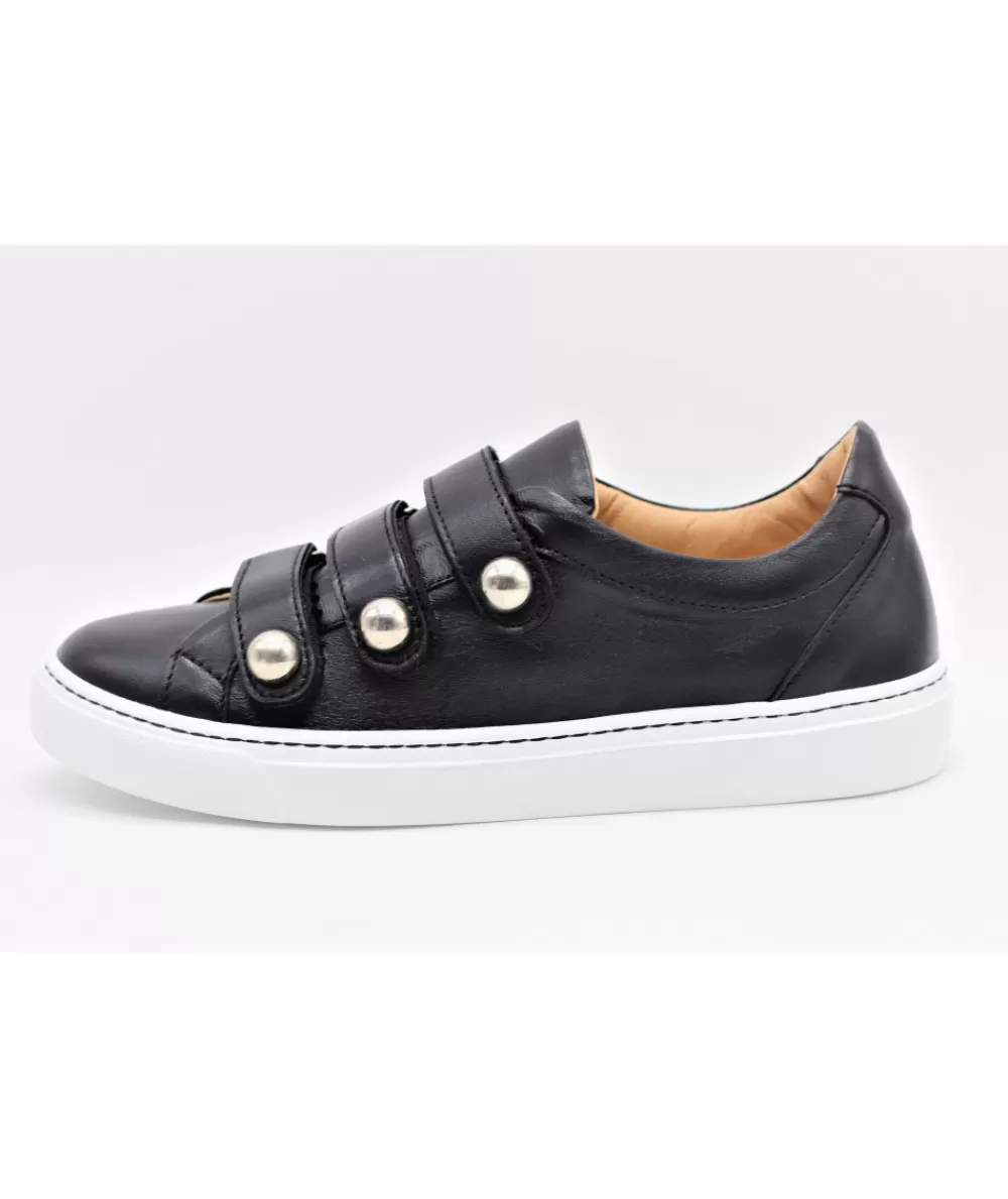 Women xsa Sneakers- 9479 Black Nappa